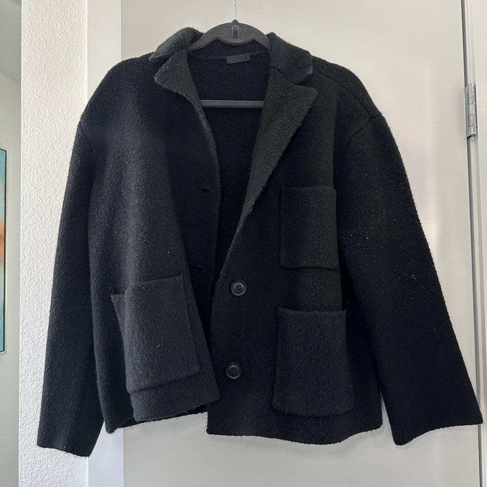 ATM Anthony Thomas Melillo Black Pea Coat